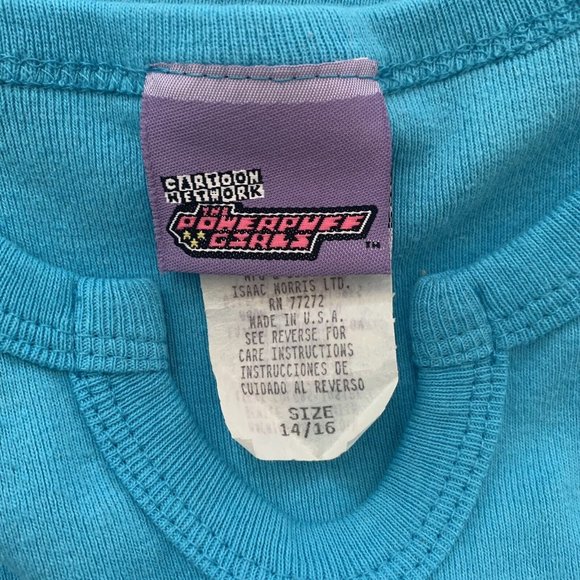 NWT Vintage Y2K 2000 POWERPUFF Girls Kids Character Cartoon Network Top T Shirt - Picture 10 of 11